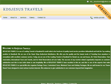Tablet Screenshot of kdsjesustravels.com